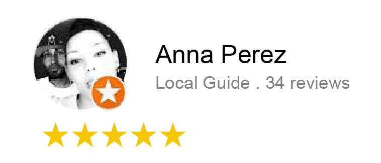 Customer's Google review Anna